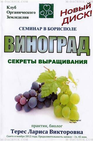 Виноград - секрети вирощування отзывы