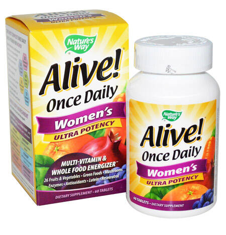 Натуральные мультивитамины для женщин-Alive! 50 шт Купити
