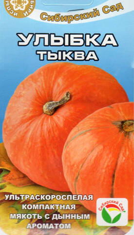 Семена тыквы Улыбка 5шт (Сибирский сад) Купити