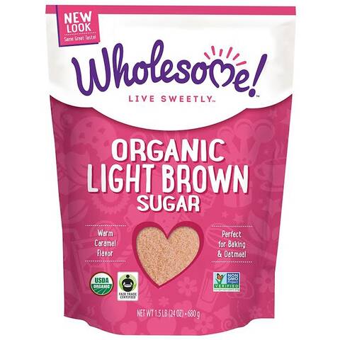 Тростниковый сахар коричневый органический Wholesome Sweeteners 680г фото