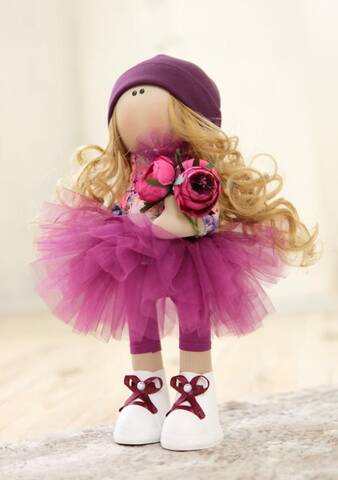 Кукла Тильда Кристи (текстильная) 37см мудрый-дачник