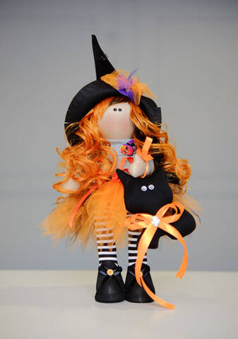 Кукла Тильда Ведьма Ванда (текстильная) 37см мудрый-дачник