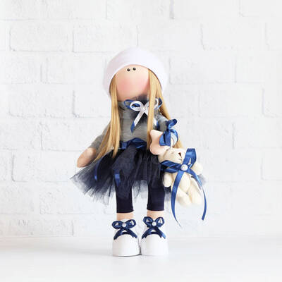 Кукла Тильда Алиса (текстильная) 37см недорого