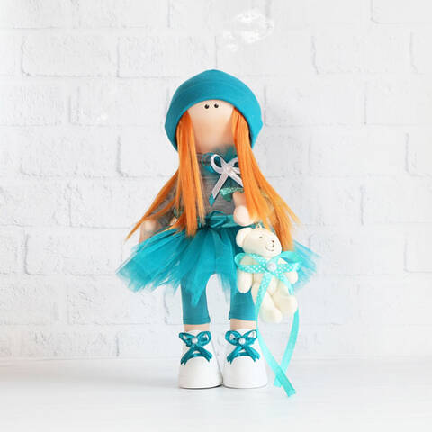 Кукла Тильда Люси (текстильная) 37см цена