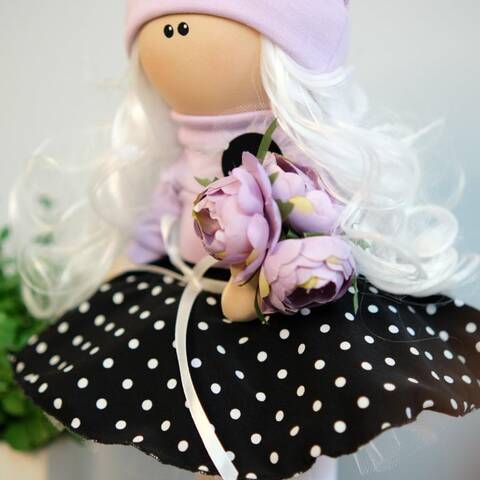 Кукла Тильда Аня (текстильная) 37см стоимость