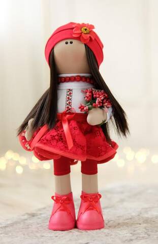 Кукла Тильда Иванка (текстильная) 37см фото