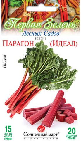 Насіння Ревеню Парагон 20 шт (Сонячний березень) мудрый-дачник