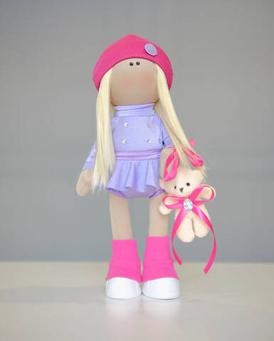 Кукла Тильда Гимнастка (текстильная) 37см в интернет-магазине