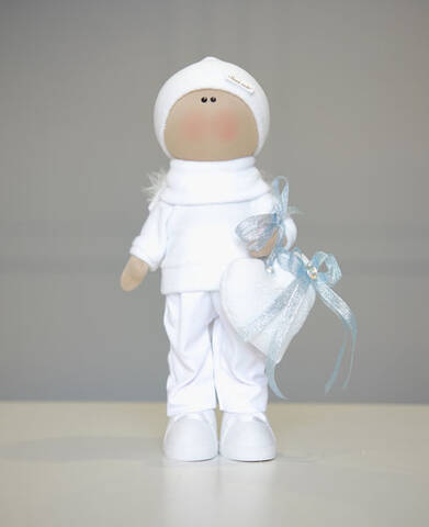Кукла Тильда Ангельский Мальчик (текстильная) 37см купить