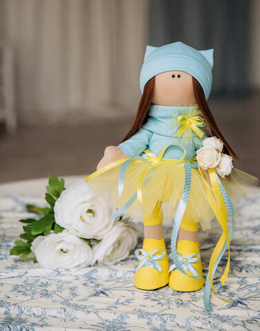 Кукла Тильда Стефания (текстильная) 37см мудрый-дачник