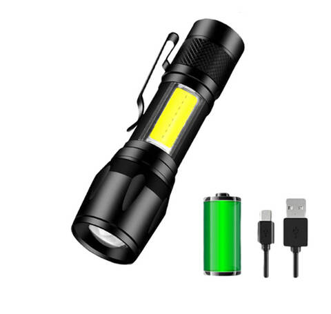 Кишеньковий світлодіодний ліхтарик із USB зарядкою "Колібрі" мудрый-дачник