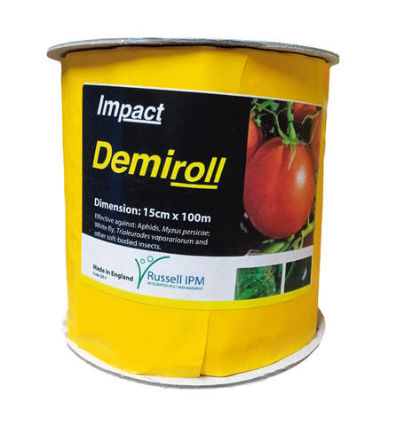 Жовта клейова пастка в рулоні Demiroll 15 см 100 м цена