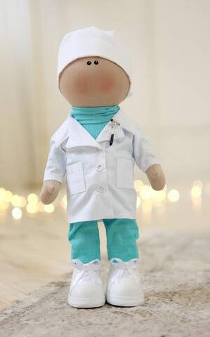 Лялька Тільда Лікар (ручна робота) 37см недорого