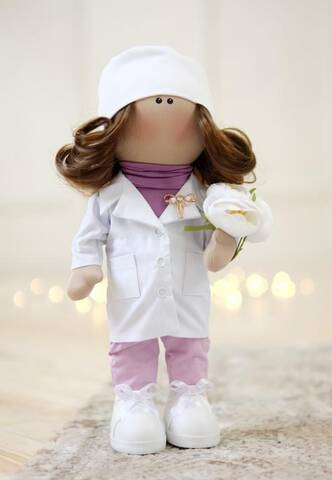Лялька Тільда Лікарка 2 (ручна робота) 37см в интернет-магазине