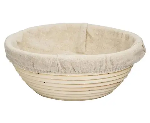 Кошик ротанговий для вистоювання хліба круглий з чохлом 0.5 кг (Словенія) мудрый-дачник