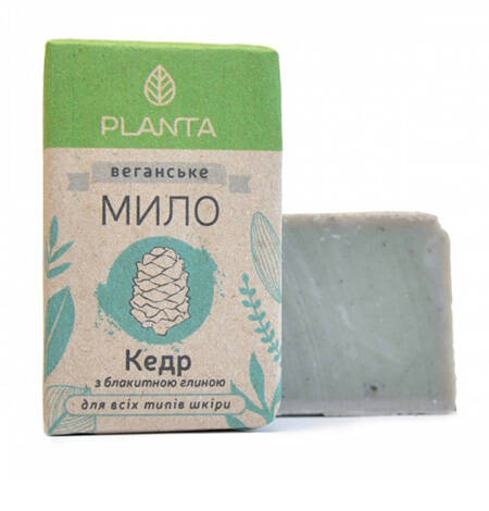 Натуральное мыло Кедр с голубой глиной 100г в интернет-магазине